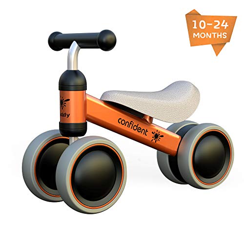 XIAPIA Bicicleta sin Pedales para Niños, Bicicleta Bebe 1 Año Bicicleta Equilibrio 1 Año Bicicleta Infantil sin Pedales de Forma Animal Lindo de Regalo Favorito del Niño (Naranja)