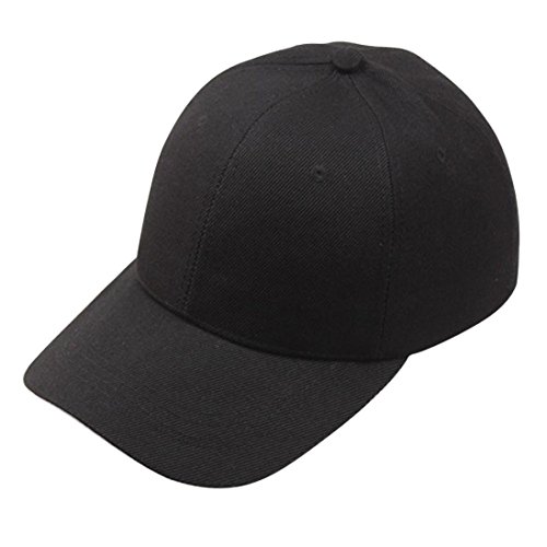Xinantime Sombrero, Gorra de Béisbol para Gente Joven Sombreros Ajustable (Negro)