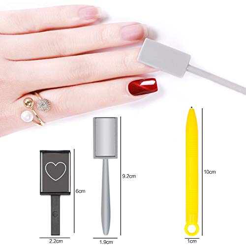 Xiton 11pcs Kit de Esmaltes de Uñas 3d imán magnético ojo de gato bolígrafo dibujo Vertical Stick para herramientas de uñas polaco mágico