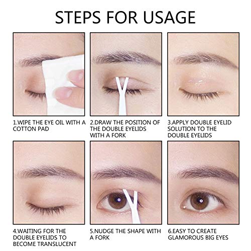 Xiton 1PC Gel de párpado doble Líneas de párpado doble naturales Pegamento de maquillaje invisible Fabricante de párpado doble Adhesivo de párpado impermeable para ojos más grandes (3g)