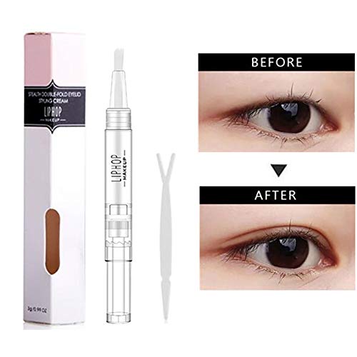 Xiton 1PC Gel de párpado doble Líneas de párpado doble naturales Pegamento de maquillaje invisible Fabricante de párpado doble Adhesivo de párpado impermeable para ojos más grandes (3g)