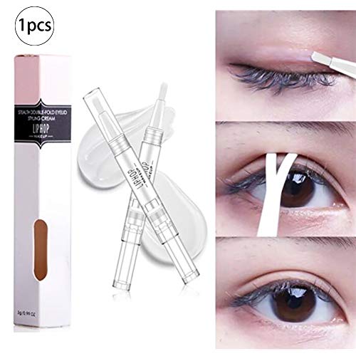 Xiton 1PC Gel de párpado doble Líneas de párpado doble naturales Pegamento de maquillaje invisible Fabricante de párpado doble Adhesivo de párpado impermeable para ojos más grandes (3g)