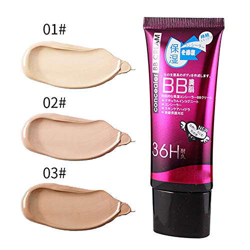 Xiton 1PC Natural BB Cream Ligero Base de maquillaje Hidratante BB Cream con Spf Protección solar Brillo para la piel y Crema antienvejecimiento para todo tipo de piel(03 Trigo)