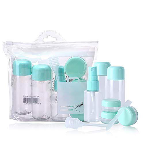 Xiton 8 UNIDS/CONJUNTO Tamaño de viaje Contenedores de artículos de tocador Botellas de viaje Set Cosméticos Maquillaje Líquidos Contenedor Botellas a prueba de fugas Kit de botellas de plástico