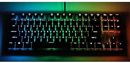 XIUYU 88 luminokeyboard Clave Video del Partido tecla Clave suspensión Teclado USB con Cable Sentido manipulador Arco Iris luminokeycap