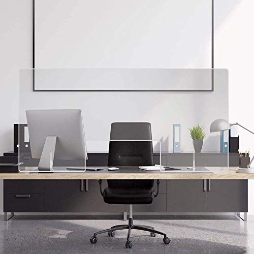 XNDCYX Mampara De Protección Acrílico, Mampara Metacrilato Mostrador Transparente Separador Pantalla Flexible, Portátil para Oficina, Cafetería Y Restaurante,A