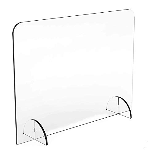 XNDCYX Mampara Metacrilato Mostrador, Anti Contagio Mamparas Proteccion Mostrador, Acrílico Transparente Separador Mostrador para Oficina, Cafetería Y Restaurante,A
