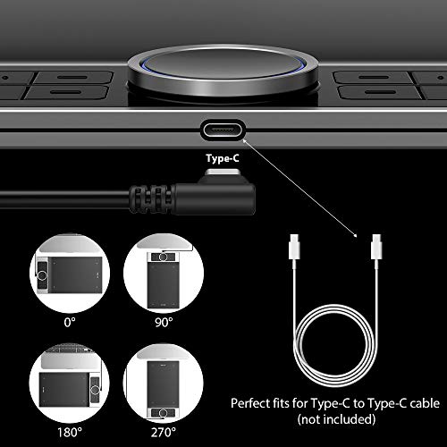 XP-PEN Deco Pro_S Tableta Gráfica de Dibujo Profesional con Lápiz Pasivo de 8192 Niveles a La Presión 9 x 5 Pulgadas con 8 Teclas de Acceso Directo Compatibles para Windows y Mac