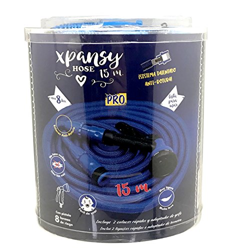 Xpansy Hose Pro C2615B Manguera Extensible con la Presión del Agua, Azul, 15 metros