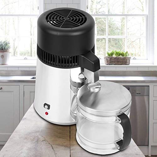 XuanYue Destilación Filtro Purificador 4L Acero Inoxidable Destilador de Agua Máquina para el Agua Destilada Casera