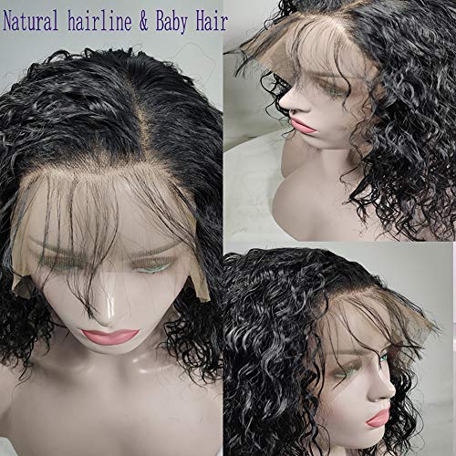 XUMENG Pelucas Frontales De Encaje Marrón Oscuro Seda De Colores Recta Resistente Al Calor Peluca Sintética De Fibra para Mujeres con Pelo Natural Y Pelo De Bebé,26inch