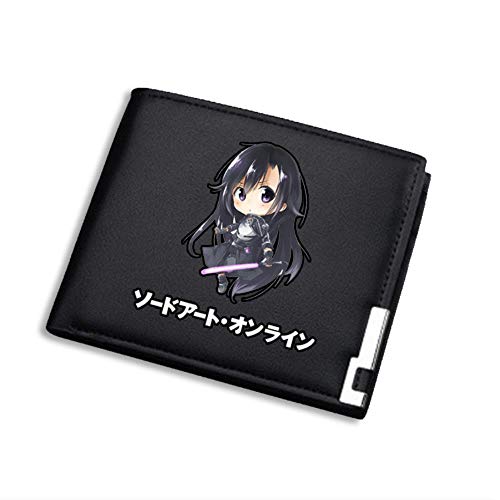 XYUANG Carteras para Hombre Sword Art Online Cartera de Anime Manga Anime Fan Collection Gift 12 * 10cm