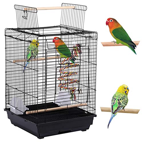 Yaheetech Jaula para Pájaros Jaula con Juguetes Mascota