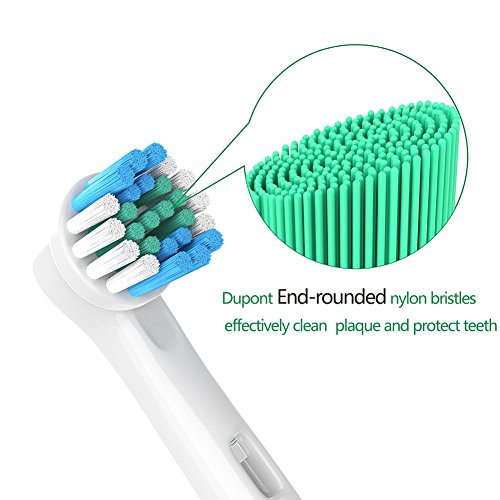 YanBan Cabezal de cepillo de dientes para Oral B,cabezales de cepillo de dientes de repuesto, compatible con Oral-B, para cepillo de dientes eletrico Braun recargable, Cross and action