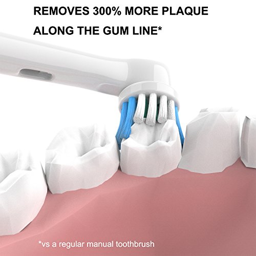 YanBan Cabezal de cepillo de dientes para Oral B,cabezales de cepillo de dientes de repuesto, compatible con Oral-B, para cepillo de dientes eletrico Braun recargable, Cross and action
