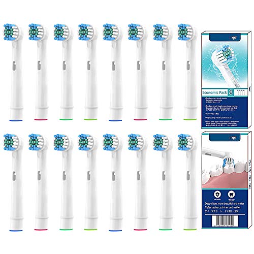 YanBan Cabezal de cepillo de dientes para Oral B,cabezales de cepillo de dientes de repuesto, compatible con Oral-B, para cepillo de dientes eletrico Braun recargable, Cross and action