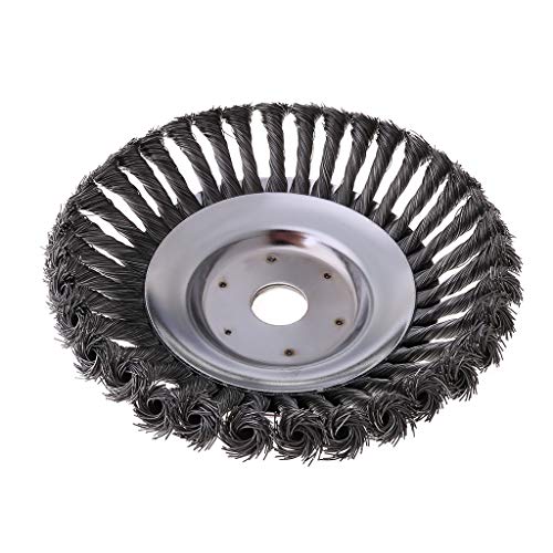 Yanhonin - Cepillo redondo para desbrozadora de 25 mm de apertura, cepillo cónico para malas hierbas