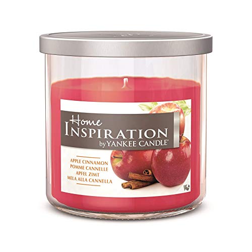 Yankee Candle Home Inspiration by Apple Canela Vela perfumada en tarro de cristal con tapa Color: rojo, rojo 198G