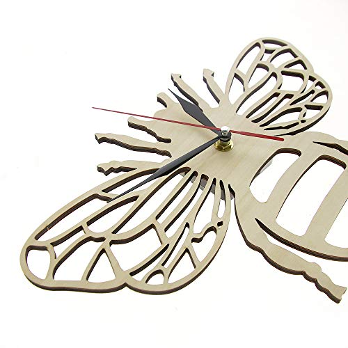 yaoyao Reloj De Pared Honey Honey De Madera Amantes De Honey Bee Regalo Ecológico Natural para Honey Bee Obsessives Satisfaga Todas Sus Necesidades De Decoración.
