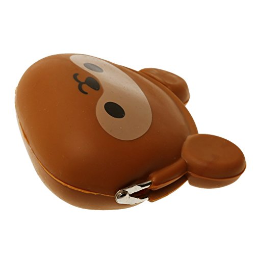 YARBAR Mini Lindo Monedero del Bolso de la Moneda del silicón Animal del Dibujo Animado Monedero