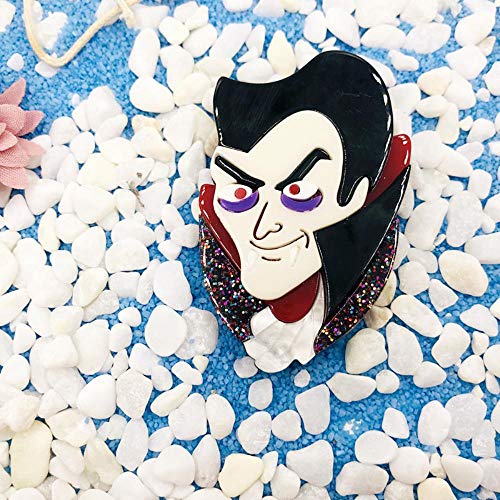 YDY Insignia de Broche de Vampiro de Halloween para Hombres y Mujeres, Broche Punk acrílico para Solapa, Maquillaje, Fiesta, Amigo, Regalo, joyería, Hombre Mujer