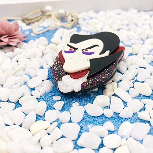 YDY Insignia de Broche de Vampiro de Halloween para Hombres y Mujeres, Broche Punk acrílico para Solapa, Maquillaje, Fiesta, Amigo, Regalo, joyería, Hombre Mujer