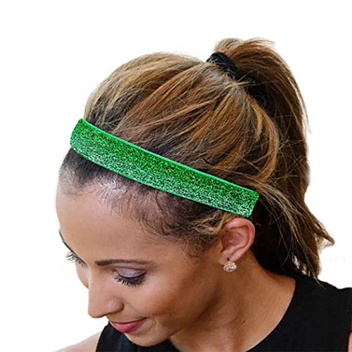 Yean Yoga Shinny diademas elásticas para el pelo para mujeres y niñas (paquete de 3)