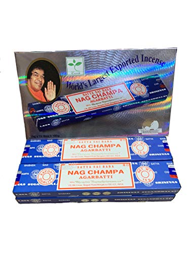 YesMandala Incienso Satya - Nag Champa - 4 Cajas x 15g -