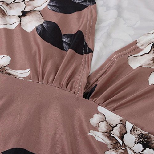 Yesmile Vestido de Mujer Vestido de Estampado Vestido Elegante de Noche para Boda Fista Vestido Ajustado de Manga Larga Floral Casual de Mujer Vestidos de Fiesta Mujer Largos