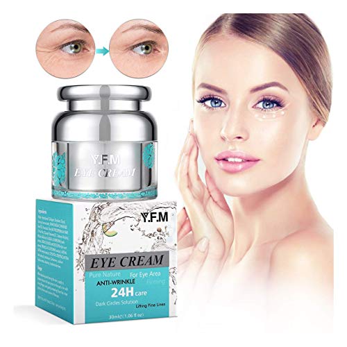 Y.F.M Crema para los Ojos Hidratante y Antiarrugas Crema para Línea Fina de Ojos Cuidado de Ojos Antienvejecimiento 30 ml Ser Brillo y Refrescado