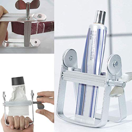 YFOX Exprimidor de tubos de metal,dispensador de tubos manual,utilizado para exprimir pasta de dientes,tinte para el cabello,crema de manos,barniz,pegamento.Es la abrazadera de tubo ideal