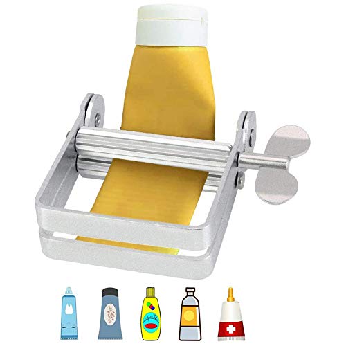 YFOX Exprimidor de tubos de metal,dispensador de tubos manual,utilizado para exprimir pasta de dientes,tinte para el cabello,crema de manos,barniz,pegamento.Es la abrazadera de tubo ideal