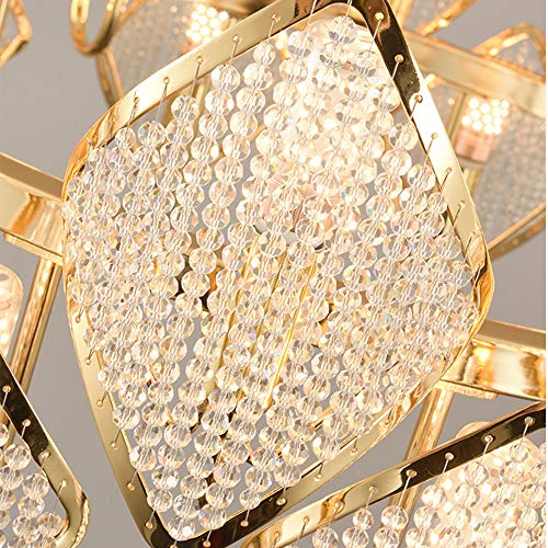 Yikuo Lámpara de araña de una sola capa de perlas creativas, nuevas y luminosas. 10 Sala de estar perfumada.