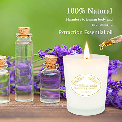 Yinuo Mirror Velas Aromaticas de Paquete 6, Velas Perfumadas de Cera de Soja Natural, 2.5 onzas por Taza Velas de Vidrio, Regalos para Mujeres y Aliviar el Estrés