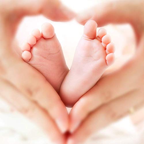 YISUNF la decoración del hogar, marco de madera foto foto de los niños de la pared decoración de la habitación en forma de corazón de la mano y del pie almohadilla de tinta creativa combinación de chi