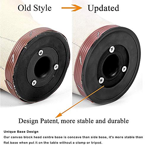 Yiyu Peluca Cabeza Dekokopf Lienzo Peluca Cabeza de Corcho de Costura del maniquí de Cabeza Peluca Cabeza Lienzo Cabeza del Bloque Peluca hacía 22"(56cm) x (Color : Beige)