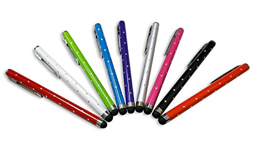 YLC 9 Puntero Tablet Bling Stylus Touch pens para el iPhone iPod Touch iPad Sony PSP PS Vita Motorola Xoom Samsung Galaxy Blackberry Playbook Todos los demás Dispositivos de Pantalla capacitiva
