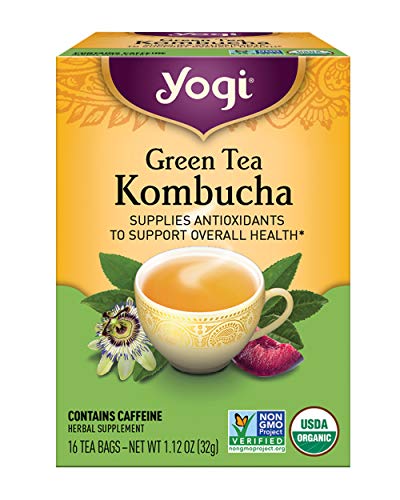 Yogi Tea Green Tea Kombucha Organic, 16 Count