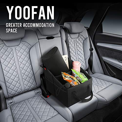 YOOFAN Organizador Maletero Coche - Asiento Delantero y Trasero, Organizador Coche Asiento para Adultos y Niños, con Portavasos, Compartimentos de Almacenamiento para Juguetes, Libros,SUV, Camión