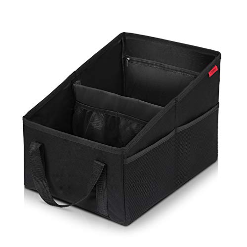 YOOFAN Organizador Maletero Coche - Asiento Delantero y Trasero, Organizador Coche Asiento para Adultos y Niños, con Portavasos, Compartimentos de Almacenamiento para Juguetes, Libros,SUV, Camión