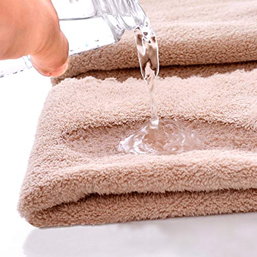 Yoofoss Juego de 5 Toallas de Microfibra Toalla de Mano en Vellón de Coral 35 * 75cm Toallas de Secado Rápido Livianas y Altamente Absorbentes para Piscina, SPA y Gimnasio.