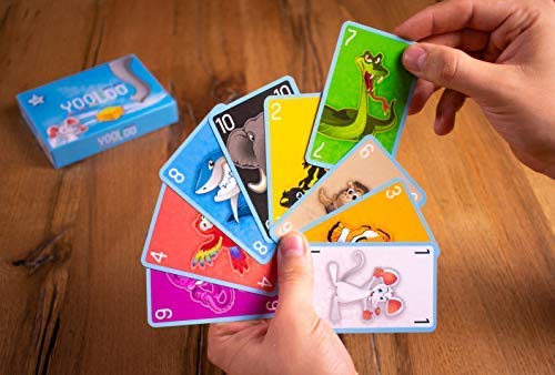 YOOLOO Junior - El Juego de Cartas para niños - También para Aprender números - Juego Educativo - (2 a 8 Jugadores) - Novedad 2018 - Made in Germany