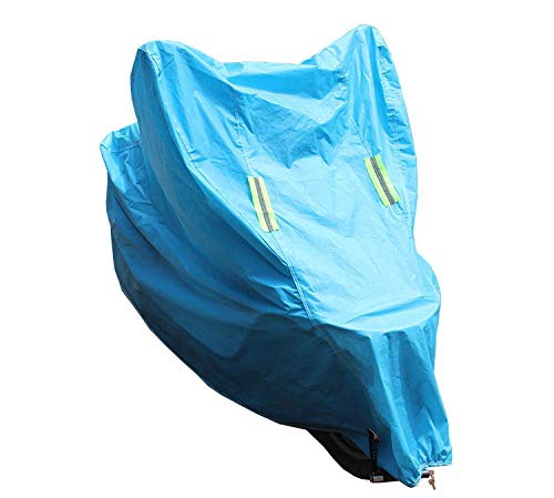 Yopria Funda de Moto - Bloquea los Rayos UV Protector de la Visera, Parasol para Mantener su vehículo Fresco y Libre de daños, fácil de Usar, se Adapta a los Parabrisas de Varios tamaños