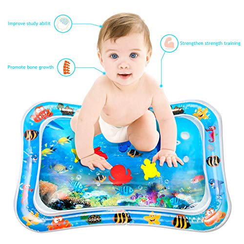 Yosemy Alfombra Inflable del Agua para Bebé Inflable Tapete de Bebés Estera de Agua de PVC Entretenimiento de Agua y la Estimulación del Crecimiento de Bebé