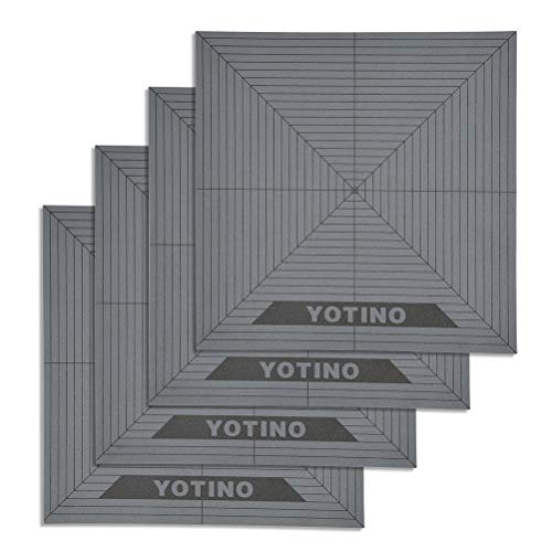 YOTINO Superficie de construcción de impresión 3D con cinta adhesiva de 3M - 20 x 20 cm - Plataformas de impresora 3D, base de impresora 3D (4 Pcs)