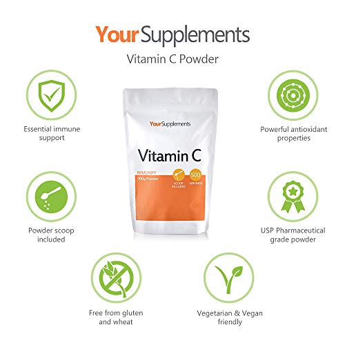 Your Supplements - Polvo de Vitamina C - 500g Ascorbic Acid