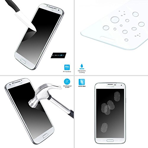 YOUZZON™ Protector De Pantalla Templado De Cristal 0.3mm Para Samsung Galaxy S5 i9600