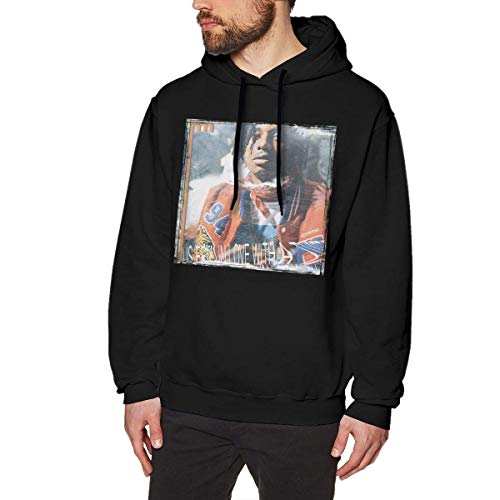 Ytdbh Sudadera con Capucha Hombre, Gentle Tees Playboi Carti Hip Hop Men's No Pocket Hooded Sweatshirt Black