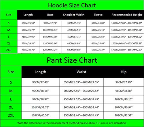 YuanDian Hombre Mujer Astroworld Wish You were Here Sudaderas con Capucha 2 Piezas Set Forro De Terciopelo Pullover + Jogging Pantalone Deportivos Juvenil Chandal 2# Amarillo + Negro L