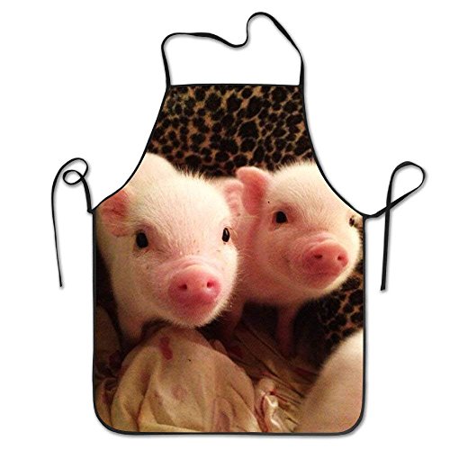 Yuanmeiju Cute Little Suckling Pig Housewife Home Chef Cooking Delantal Working Chefs Kitchen Cooking Cook Women's Bib Delantal
